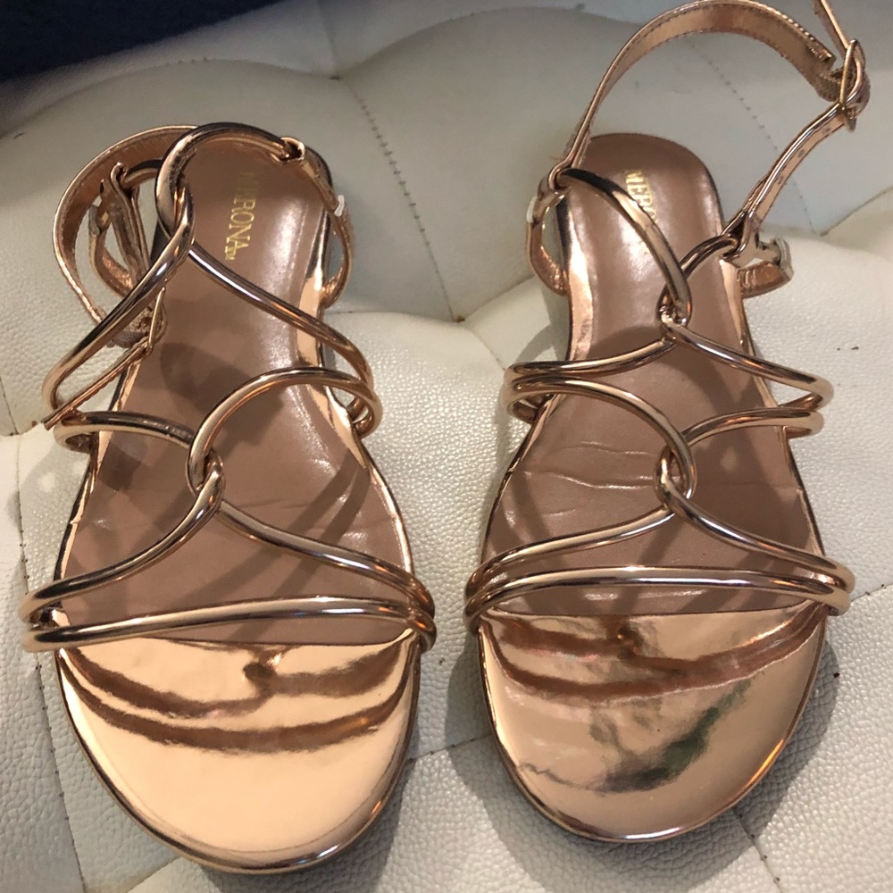 Merona target rose gold sandal